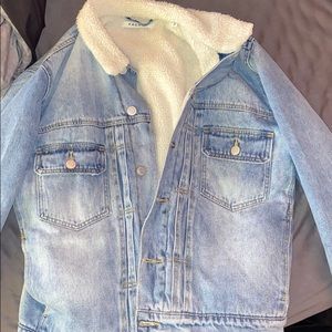 Pacsun Denim Jacket with fur